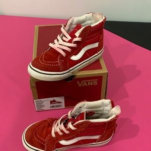 Youth red vans